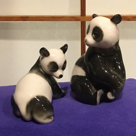 Sale! Lomonosov Pandas - The Last Czar's Royal Ceramist - Mint Condition